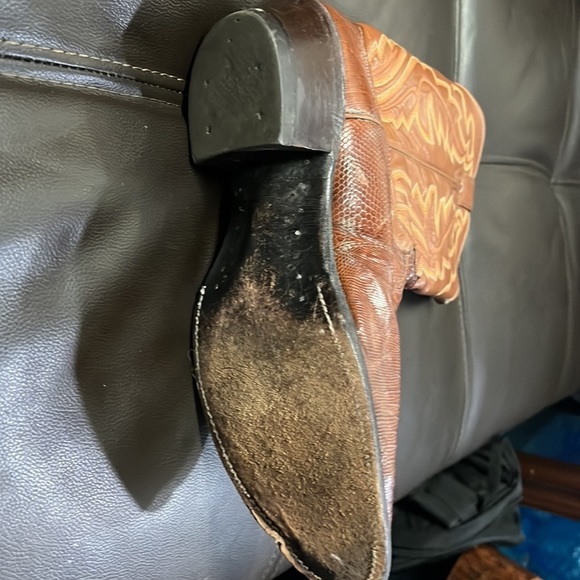 Mens Justin 11.5 Lizard hide  Custom Boots - Picture 4 of 10